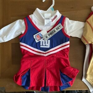 Baby Girl Giants Cheer Outfit. 0-3 months. NWT